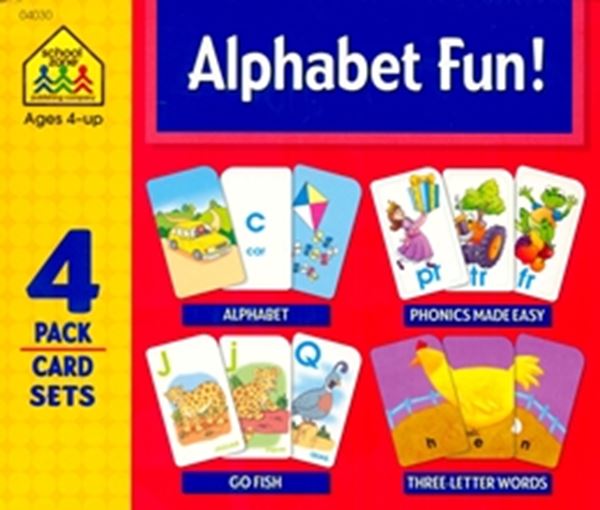Picture of ALPHABET FUN - 4 PACK CARD SETS