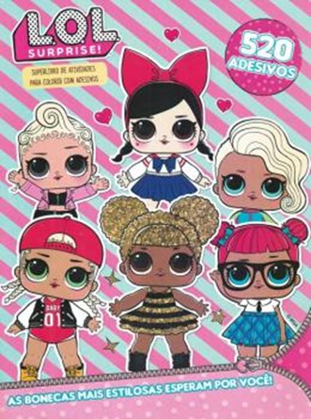 Picture of L.O.L SURPRISE SUPERLIVRO DE ATIVIDADES PARA COLORIR COM ADESIVOS  