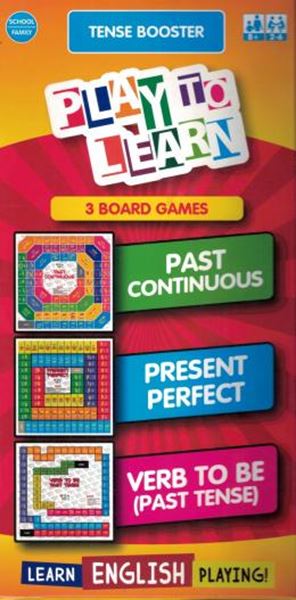 Picture of PLAY TO LEARN - TENSE BOOSTER -   - 3 JOGOS DE TABULEIRO - PAST CONTINUOUS - PRESENT PERFECT - VERB TO BE/PAST TENSE