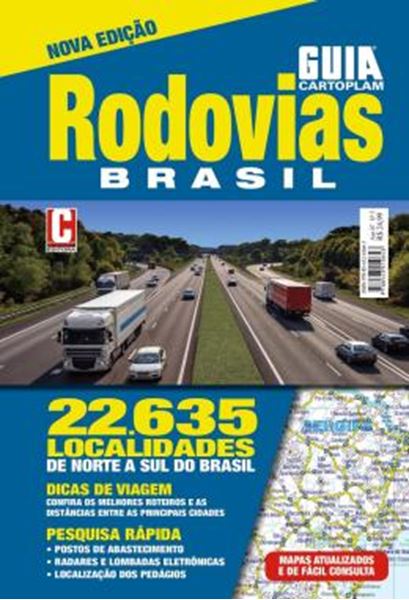 Picture of GUIA CARTOPLAM - MAPA RODOVIAS BRASIL - CAPA PVC