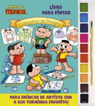 Imagem de TURMA DA MONICA VOL. 9 - LIVRO PARA PINTAR COM AQUARELA