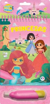 Imagem de COLORINDO COM AGUA - PRINCESAS