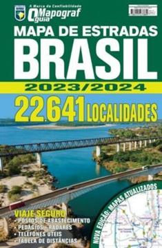 Imagem de GUIA MAPOGRAF MAPA DE ESTRADAS BRASIL 2023/2024 - ESPIRAL - 7ªED