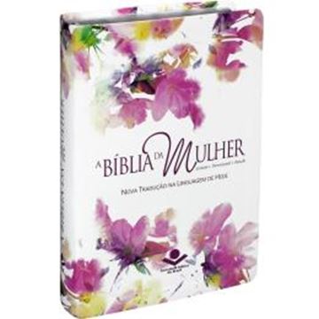 Imagem de A BIBLIA DA MULHER COM INDICE - CAPA AQUARELADA