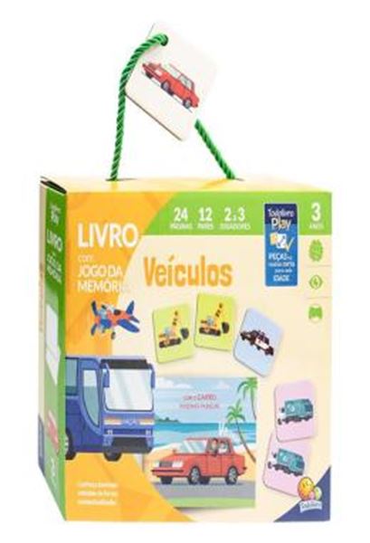 Picture of TODOLIVRO PLAY - LIVRO COM JOGO DA MEMORIA - VEICULOS