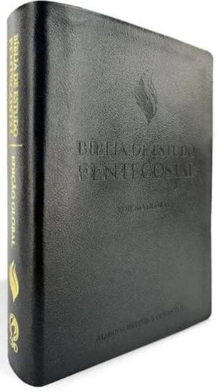 Picture of BIBLIA DE ESTUDO PENTECOSTAL GRANDE LUXO PRETA COURO LEGITIMO - EDICAO GLOBAL